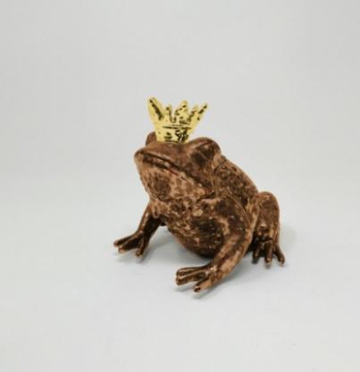 фигурка лягушка Prince итальянской фабрики Adriani Rossi керамика