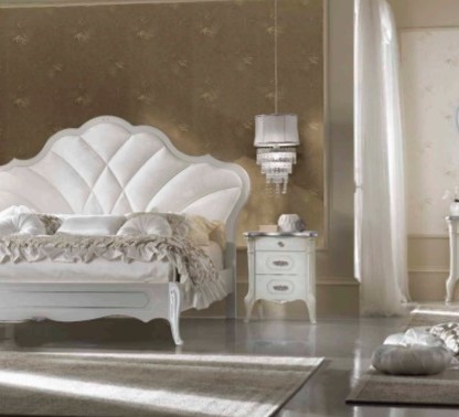 Дизайнерская кровать PRECIOUS Silver letto