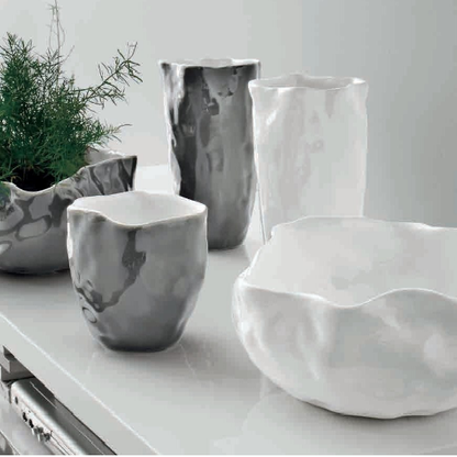 Ваза  WELL  GRIGIO/BIANCO