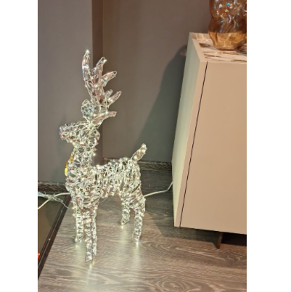 Декор Олень Reindeer Stripes  Led подсветкой